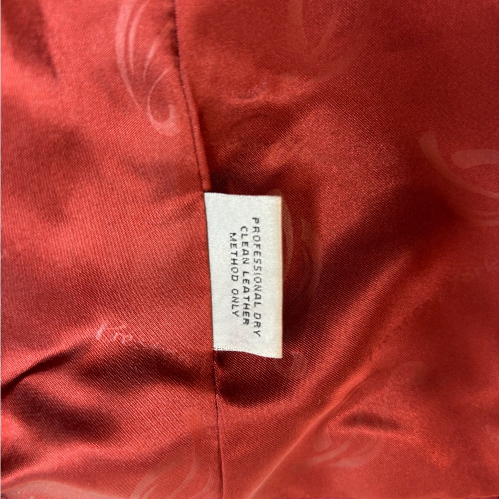 Preston & York Vintage Red Lambskin Button Jacket - Picture 8 of 10